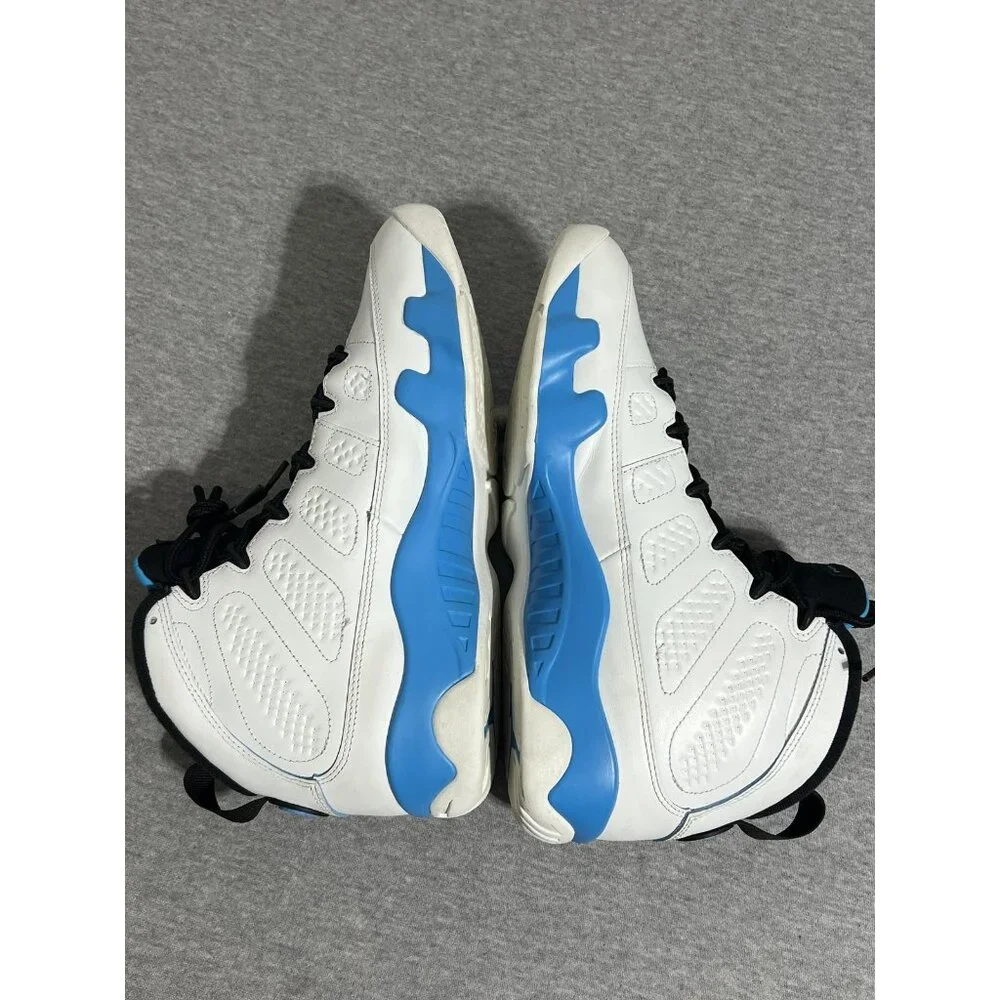 Air Jordan 9 Retro Shoes Mens Size 10 White Blue Black University UNC FQ8992-101